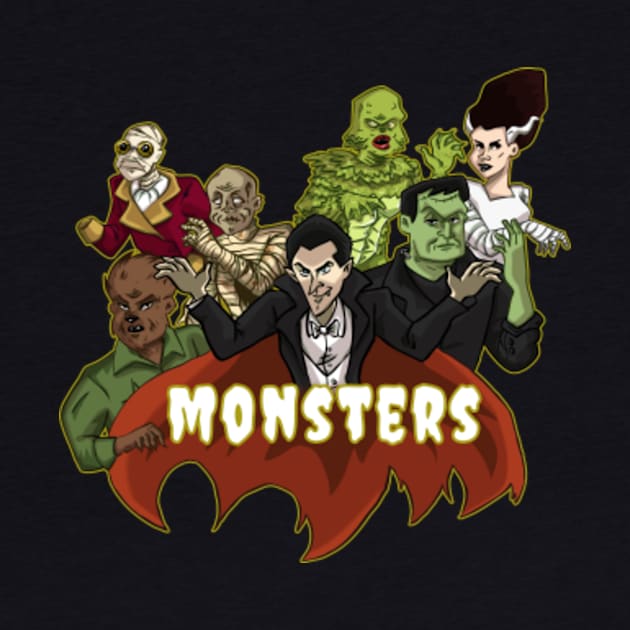 Classic Monsters by ClairesGreetings